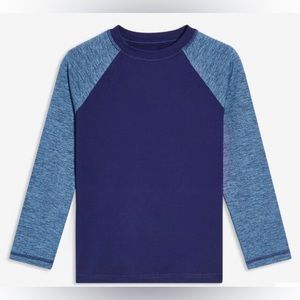 Joe Fresh Kid Boys Active Long Sleeve baseball T-Shirt - Blue